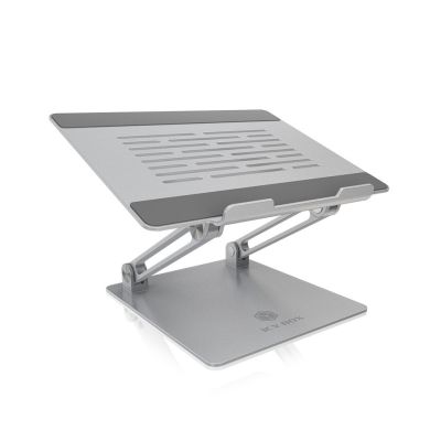 ICY BOX IB-NH300 Laptop Stand Silver Aluminum Silicone 43.2 cm (17") 3 kg 15 cm