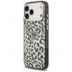 2. Guess IML Leopard Glitter Triangle Logo MagSafe Case for iPhone 17 Pro Max / 18 Pro Max - Black