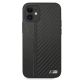 3. BMW M Collection PU Carbon Stripe Case for iPhone 12 mini - Black