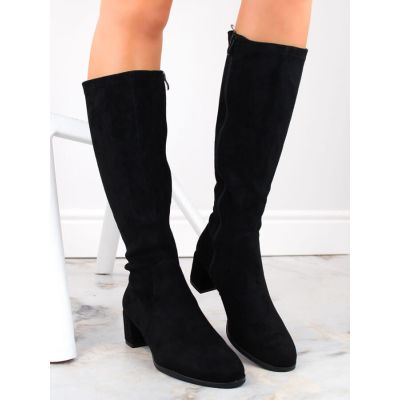 9. Black Sergio Leone women's high-heel boots