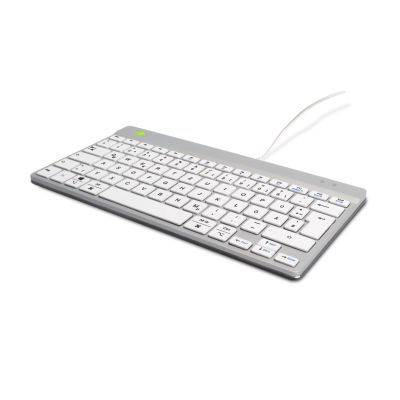 2. R-Go Tools Ergonomic R-Go Compact Break Keyboard, with Break Software, QWERTZ (DE), Wired, White