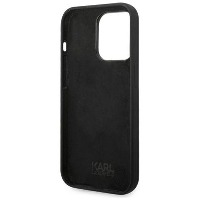 7. Karl Lagerfeld KLHCP14LSLCTBK iPhone 14 Pro 6.1 "hardcase black / black Silicone Choupette Body
