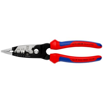 3. Knipex 13 72 200 ME Wire Stripper Black, Blue, Red, Stainless Steel