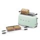 2. SMEG toaster model TSF02PGEU, pastel green color