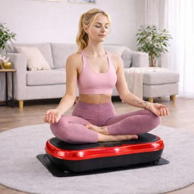 8. Extralink Moonwalk Spin Move Vibration Platform for Fitness Exercises 200W red