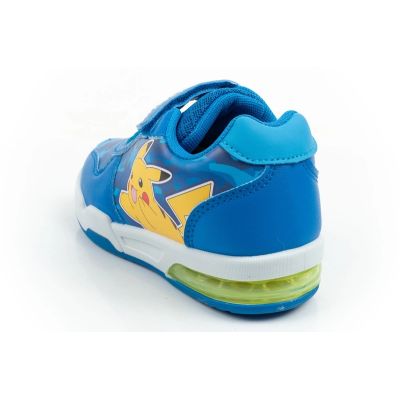 5. Leomil children's sports shoes Pokemon sneakers lightweight with velcro LED blue