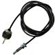 6. Cable for Home Gym Machine 256 cm, Rubber Stopper, Screw End