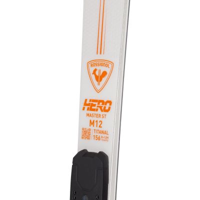 10. ROSSIGNOL HERO MASTER ST (R22) skis + LOOK SPX12 Rockerace Hot Red bindings
