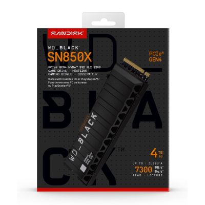 3. WD Black SN850X 4TB M.2 NVMe WDS400T2XHE SSD