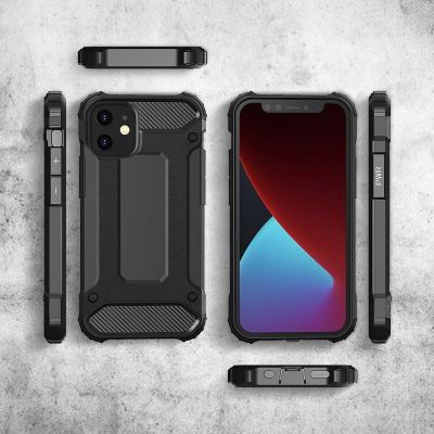 4. Hybrid Armor Case Tough Rugged Cover for iPhone 12 Pro Max black