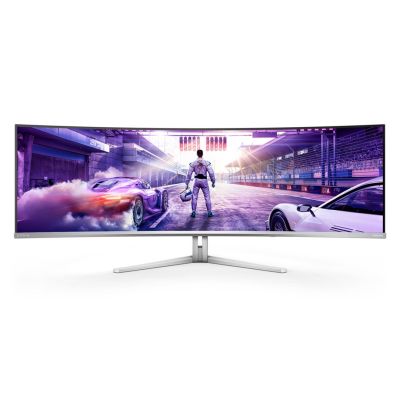 43. Philips Evnia 8000 49M2C8900L/00 computer monitor 124.2 cm (48.9") 5120 x 1440 px Dual QHD QD-OLED White