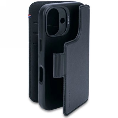 3. MagSafe Compatible Leather Protective Case for iPhone 16 (Navy)