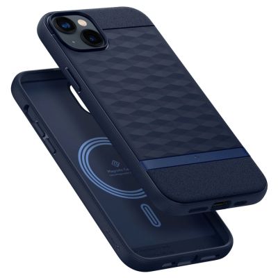 15. Caseology Parallax Mag Case with MagSafe for iPhone 14 Plus - Navy