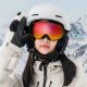 7. Qunature Black Ski Goggles Kids (Size M/L) - Black