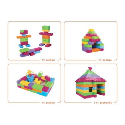2. Marioinex building blocks "bricks", 33 pastel elements