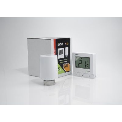 ENGO Controls Smart Heating Kit White (E25-BATW-4 + ETRV-M30)