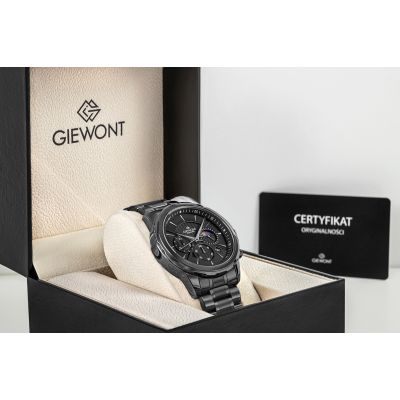 7. Men's Watch Giewont Chronograph Sapphire Black GW9460-B1