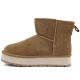 7. Women's leather ankle boots with platform, beige Big Star UU274692