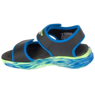 2. Skechers S-Lights: Sola Glow Sandal - Fusion Brights 407032L-BKBL Black 28