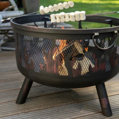 11. HEAT GARDEN FIREPLACE HORNSET BASKET