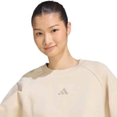 4. Women's adidas Kit Small Logo sweatshirt beige KV9823
