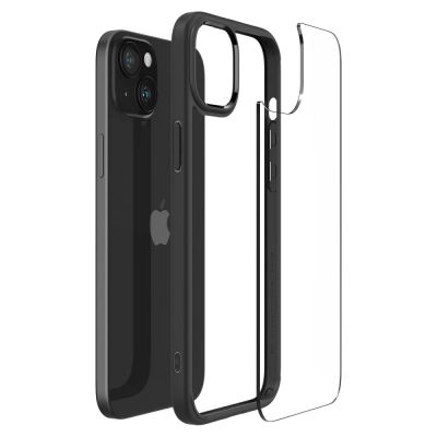 8. Spigen Ultra Hybrid iPhone 15 Case - Matte Black
