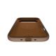 5. Puro Icon Mag Pro Liquid Silicone Case for iPhone 17 Air, MagSafe Compatible, with Camera Protection and Aluminum Buttons - Brown