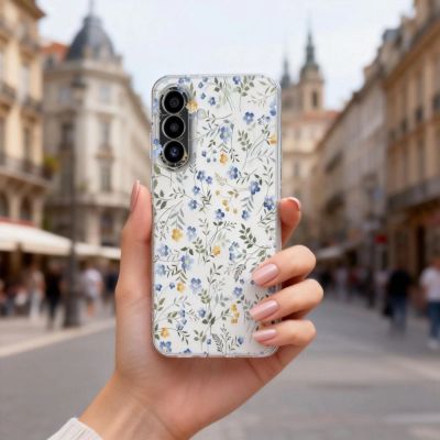 4. Tech-Protect FlexAir Case for Samsung Galaxy A57 5G - Multicolor Flowers