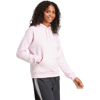 4. Women's adidas Essentials Small Logo Feel Cozy Hoodie Pink JN1856