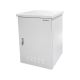 Outdoor rack cabinet IP55, wall-mounted 19" 15U 600x600, 4 support beams, 4 cable glands, gray ALANTEC