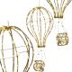 Decorative Balloon Figurine 80 LED 38 cm