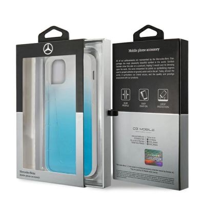 8. Mercedes Transparent Line Case for iPhone 12 Pro Max - Blue