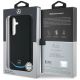 8. Mercedes Leather Contrasted Blue Horizontal Curve MagSafe Case for Samsung Galaxy S25 - Black