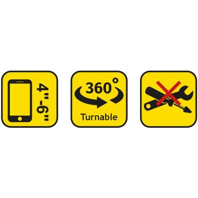 10. DUNLOP SILICONE BIKE PHONE HOLDER 360 ROTATING GRAY