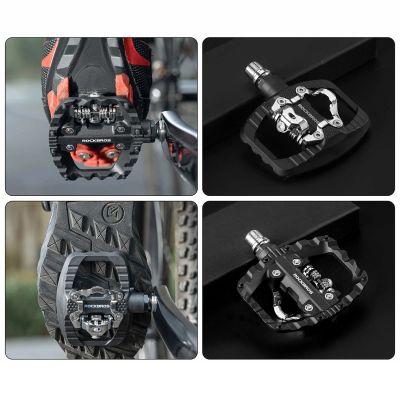 7. Rockbros PD303 Half-Lock Platform Bicycle Pedals - Black