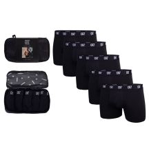 CR7 men's boxer shorts 5 pack black as a gift - 8123-49-2902