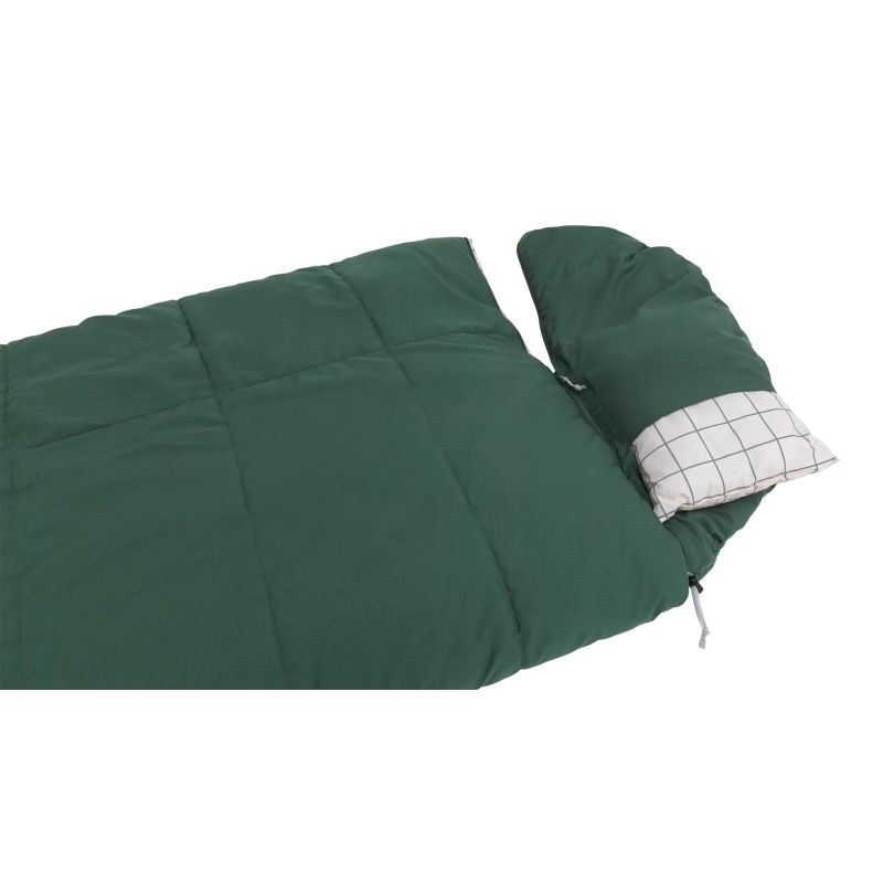 5. Outwell Camper Prime Synthetic Sleeping Bag 200cm Green (Zipper: Left)