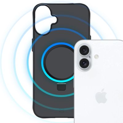 6. 3mk Smoke Case Mag&Stand for iPhone 17 - black