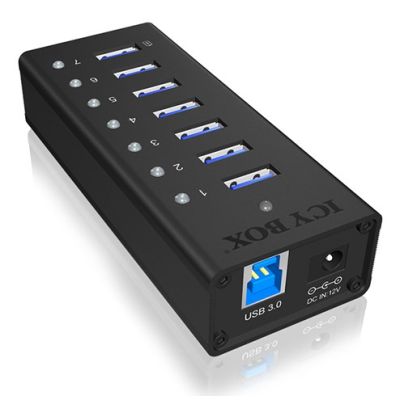 2. ICY BOX IB-AC618 USB 3.2 Gen 1 (3.1 Gen 1) Type-B 5000 Mbit/s Black