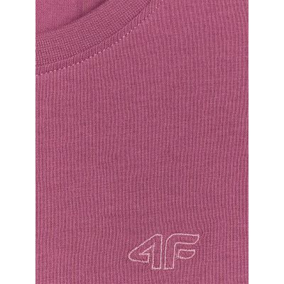 8. Girls' regular-fit plain T-shirt 4F 4FJRAW25TTSHF3233-50S