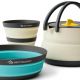 3. Ultralight Folding Set with Kettle SEA TO SUMMIT Frontier UL for 1 Person/3-Piece