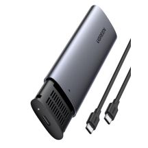 Ugreen M.2 SSD Drive Enclosure USB 3.2 Gen 2 (SuperSpeed USB 10 Gbps) + USB Type-C Cable 0.5m Gray (CM400 10902)