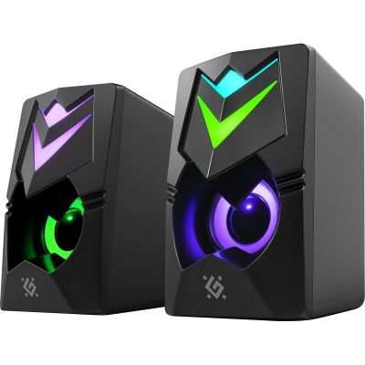 8. DEFENDER PC SPEAKERS J4 2.0 6W LED USB BLACK 65964