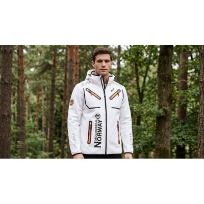 3. Men’s Softshell Jacket Geographical Norway RAINBOW MEN WHITE QUES 056 SIZE XL (WU1270H/GN-WHITE)