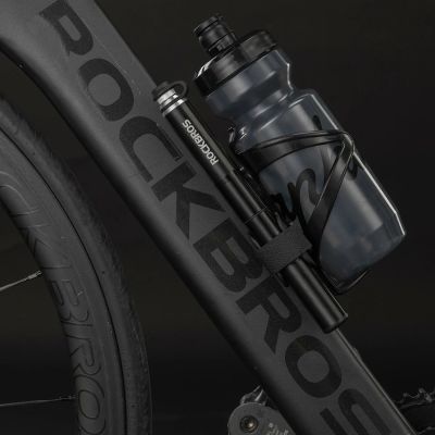6. Rockbros JG-PB-004 lightweight bicycle pump with pressure gauge - black