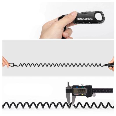 4. Rockbros RBK6N Combination Bike Lock - Black