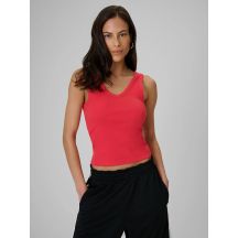 Women's slim ribbed knit top 4F 4FRSS26TSLEF337-62S