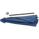 18. GARDEN UMBRELLA WITH LED LIGHTING 300CM NAVY BLUE