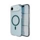 7. Puro Lite Mag TPU+PC Case Compatible with MagSafe for iPhone 17 Air - Transparent with Turquoise Ring