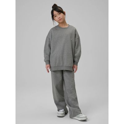 6. Girls' wide-leg sweatpants 4F 4FJRSS26TTROF1726-25M